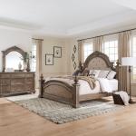King California Poster Bed, Dresser & Mirror