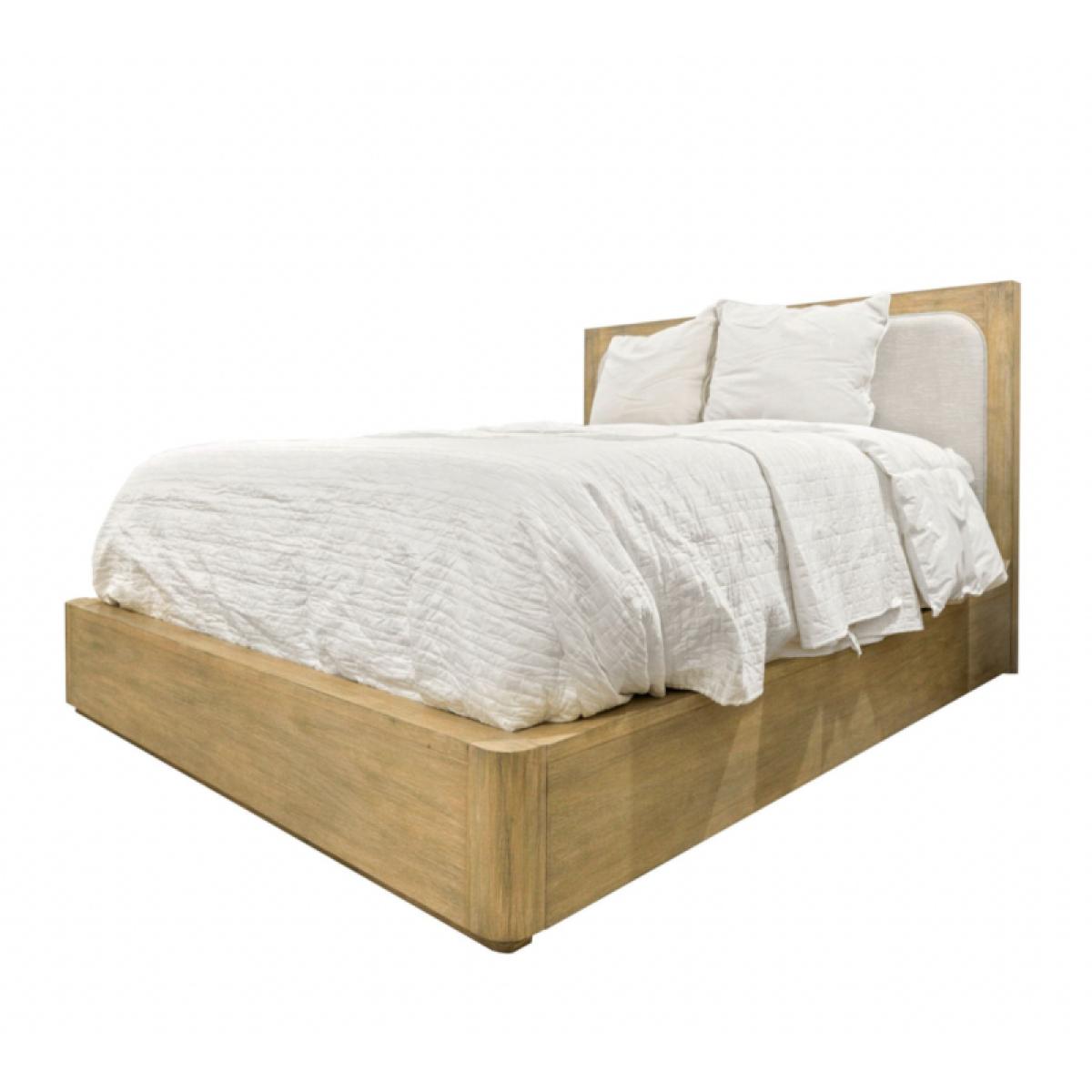 Hyde Park Platform Bed W/ Upholstered Inset - Image 3