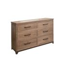 6 Drawer Dresser - Natural Parota