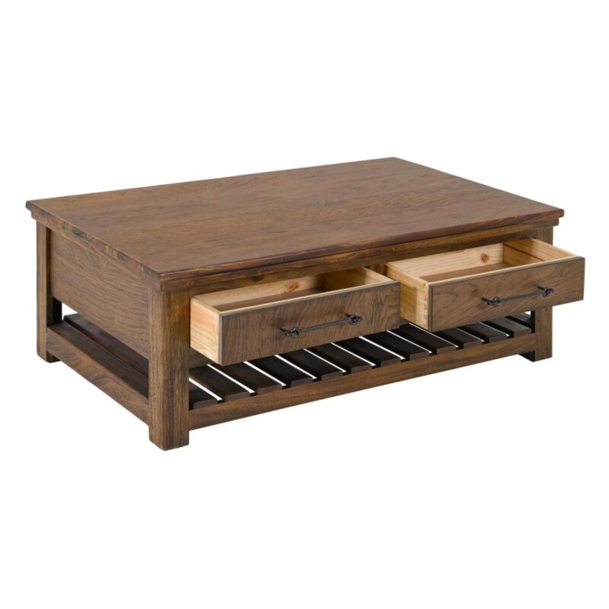 4 Drawer, Cocktail Table - Walnut - Image 5