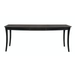 Cosmopolitan Collection - Butterfly Extension Table in Coal & Black