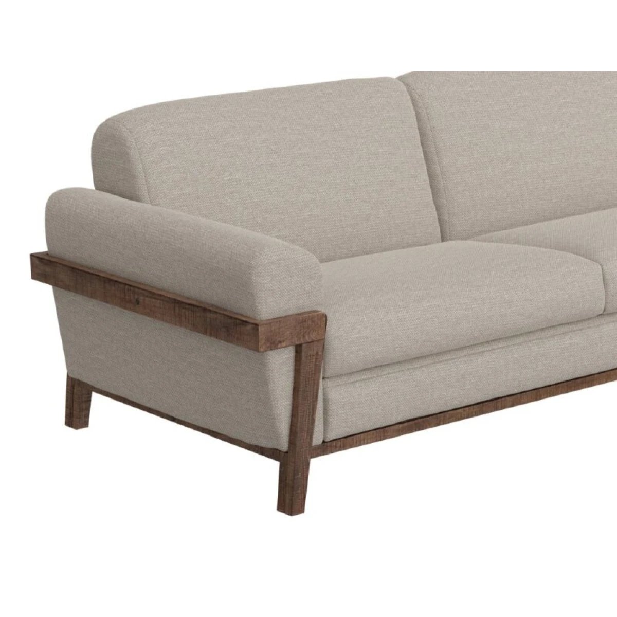 Loft Brown Wooden Frame & Base, Sofa - Image 5
