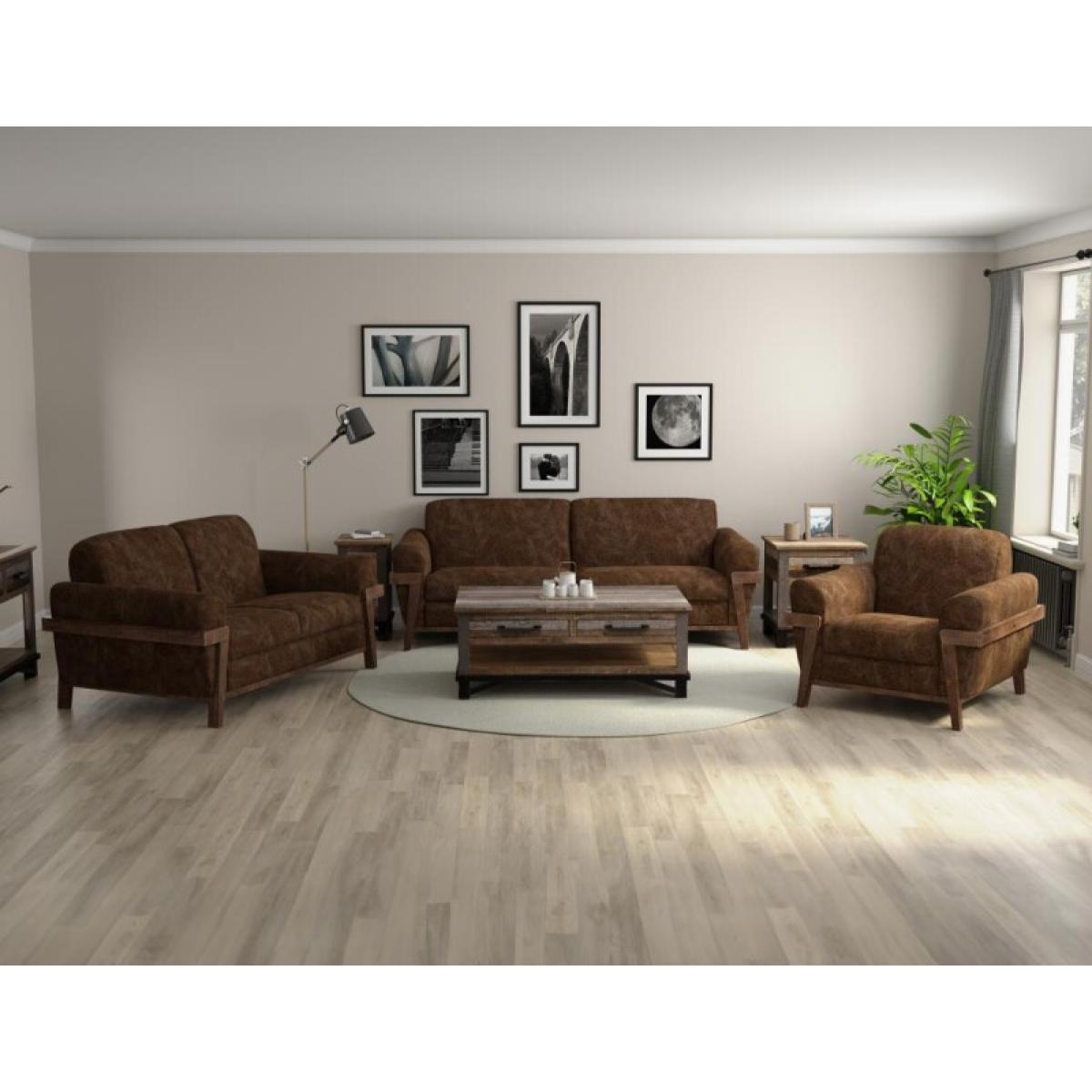 Wooden Frame & Base, Loveseat - Loft Brown - Image 5