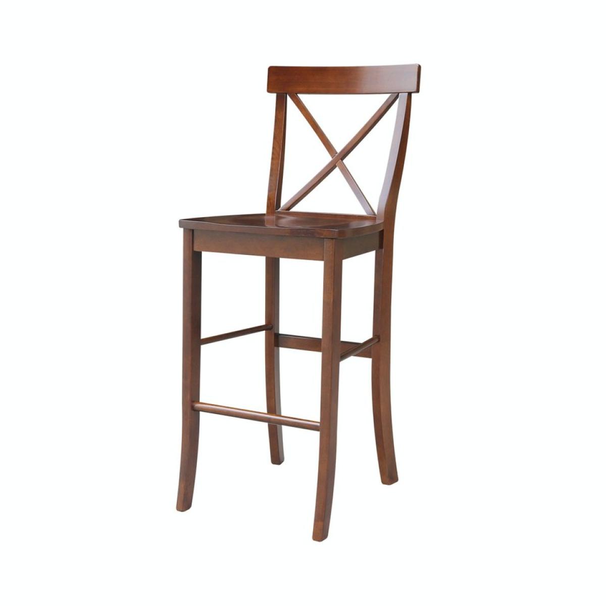 0fa2ee97ce735fb4154cb98be1da2562 X-Back Stool in Espresso - Image 1