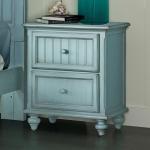 Monaco Bleu 2 Drawer Electrified Nightstand - Image 3