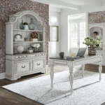 Magnolia Manor 3 Piece Desk & Hutch Set