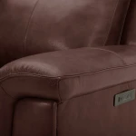 Avery Loveseat w/Console P2 - Cognac - Image 11