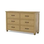 Vista Bedroom 6-Drawer Dresser - Image 8