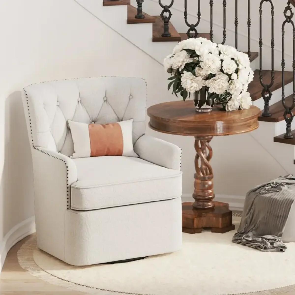 Gwen Handcrafted Pedestal Table - Image 4