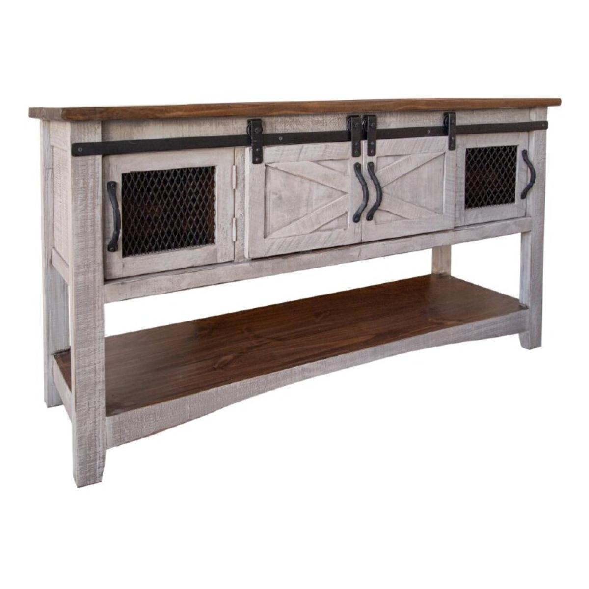 4 Door Sofa Table - Pueblo - Image 2