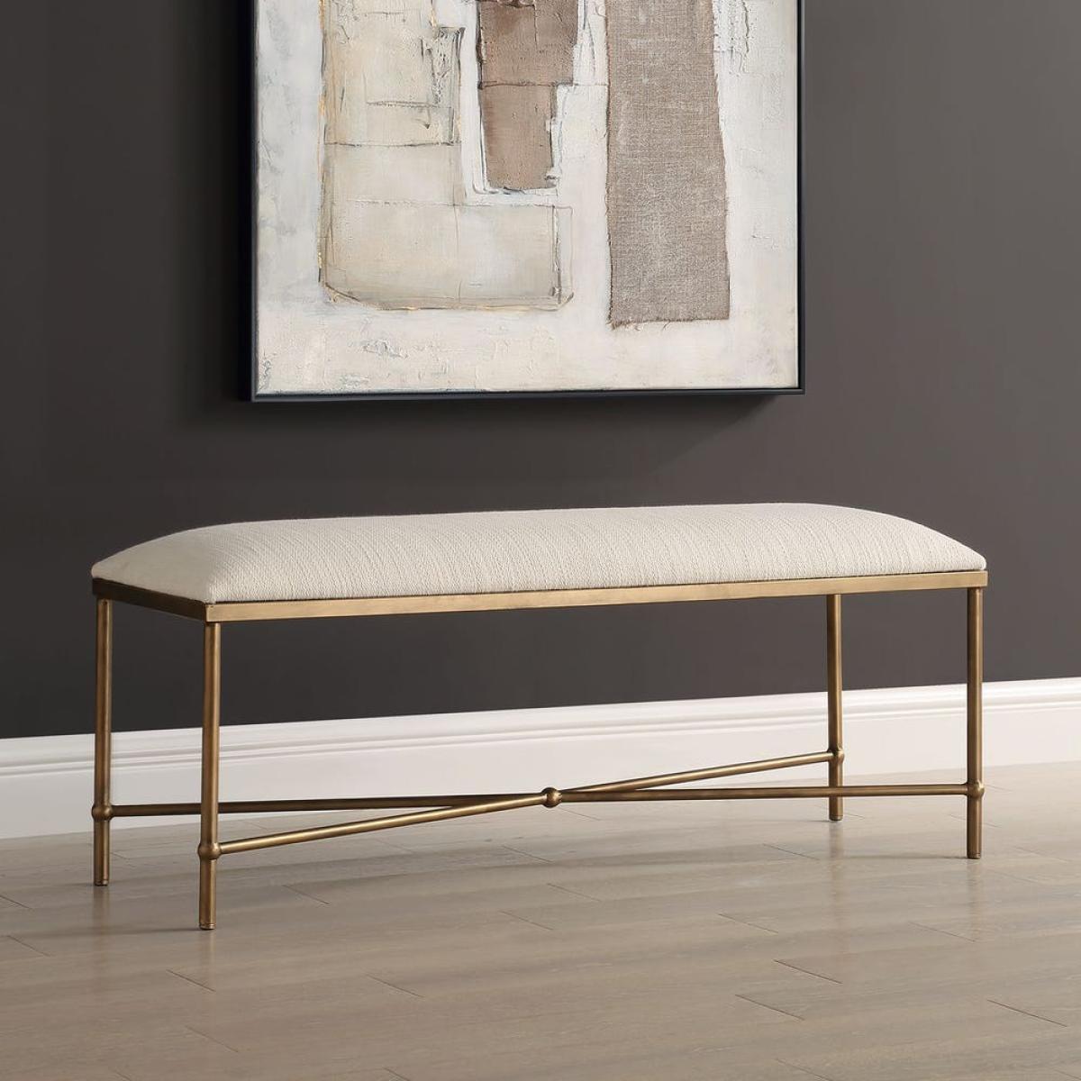 Avenham Bench, Gold - Image 5