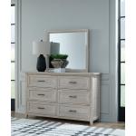 Sanibel Bedroom - Sanibel 6 Drawer Dresser and Sanibel Mirror in Macchiato - BD96-2406