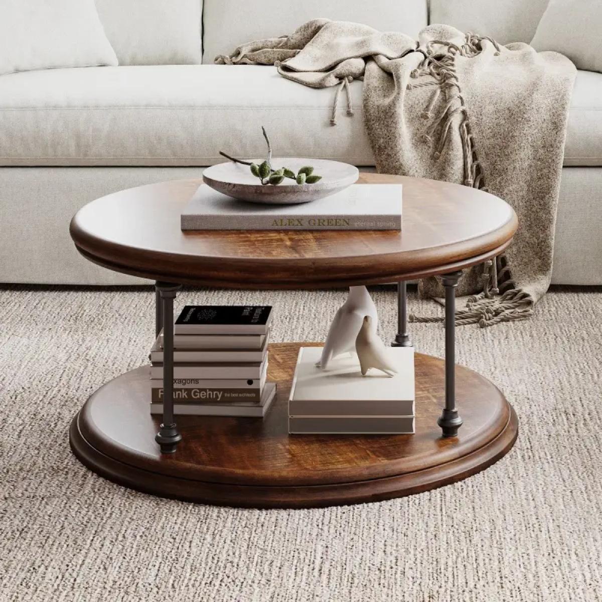 Larson Round Cocktail Table - Image 3