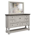 6 Drawer, 2 Door Dresser - Stone - Image 3
