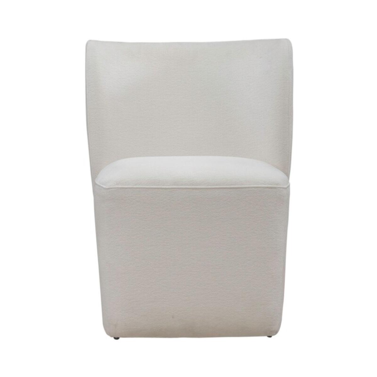 Accent Dining Chair w/ Casters - Ivory - Image 6