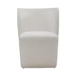 Accent Dining Chair w/ Casters - Ivory - Image 6