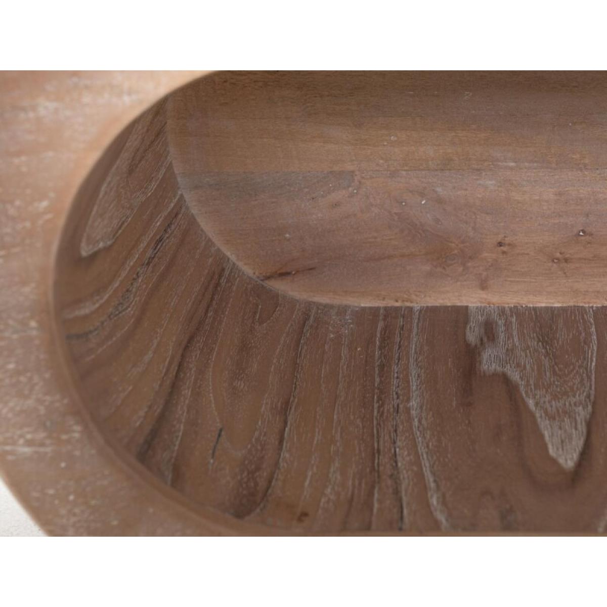 Balam Wooden bench with a cushioned seat and open storage underneath - Image 7