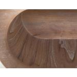 Balam Wooden bench with a cushioned seat and open storage underneath - Image 7