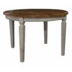 Vista Collection Solid Round Top Table in Hickory & Stone - Image 5