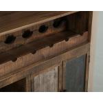 1 Drawer, 2 Door Bar - Antique - Image 7