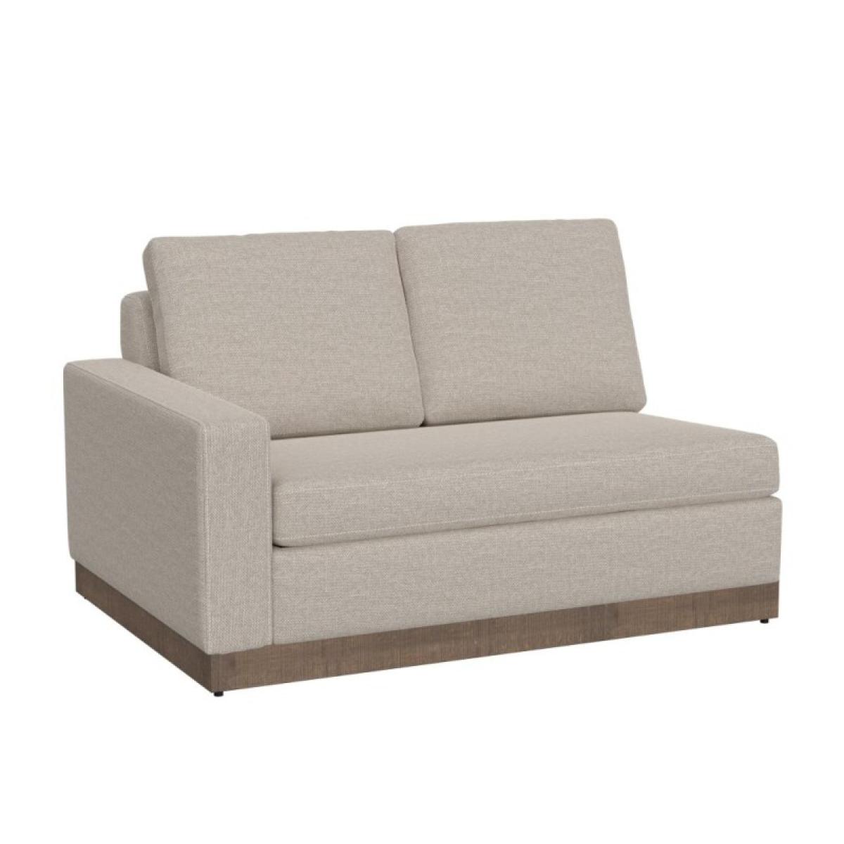Wooden Frame & Base, Sectional Left-Arm Loveseat - Georgia - Image 2