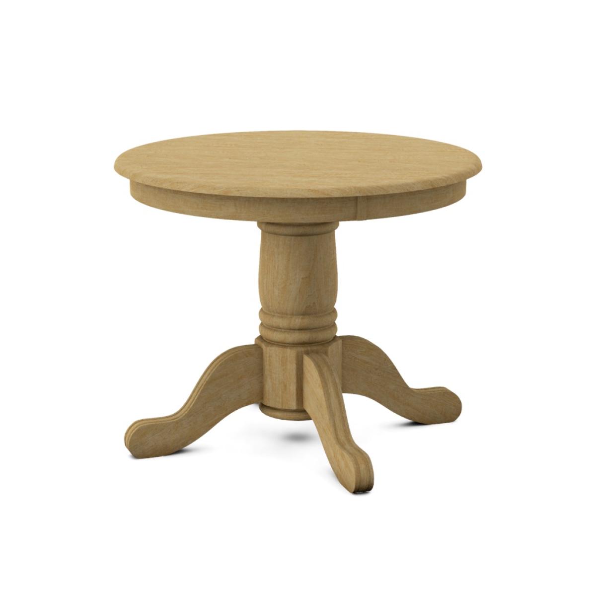 Build Your Own Pedestal Table w/30"H Medium Turned Pedestal for Solid Tops - Image 4