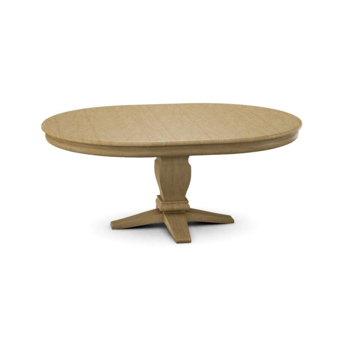 Build Your Own Pedestal Table w/ 54" x 72" Butterfly Leaf Extension Top w/Half Bullnose Edge - Image 4
