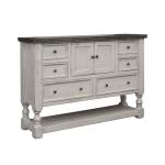 6 Drawer, 2 Door Dresser - Stone