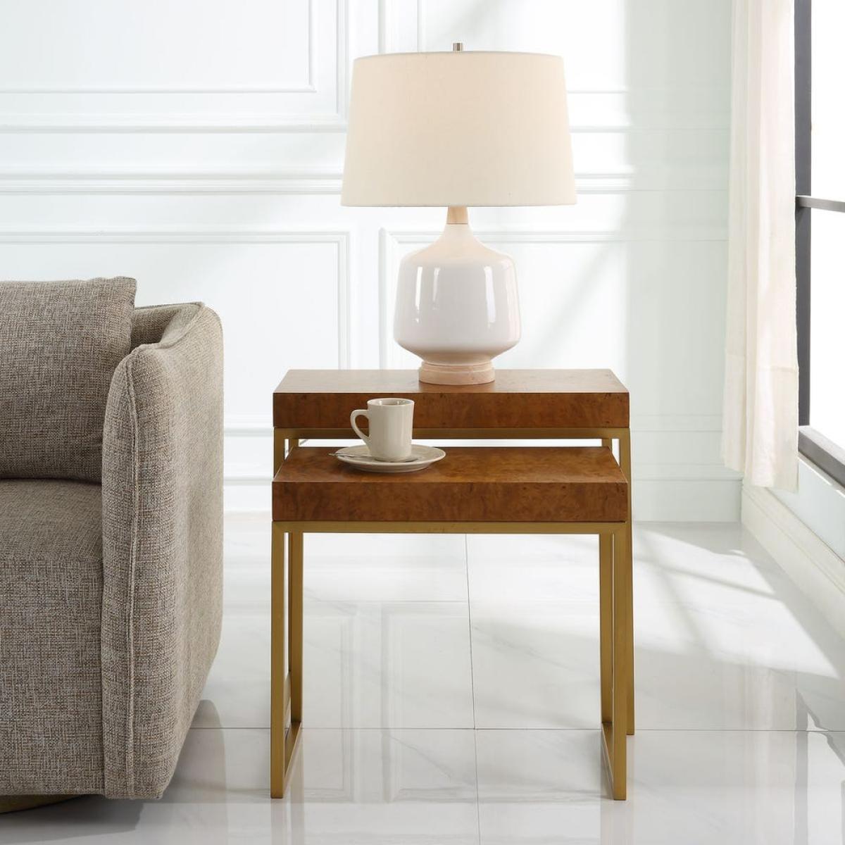 Burl-esque Nesting Tables, S/2 - Image 4