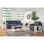 Home Accents - Surrey Sofa Table in Heather Gray and White - Image 5