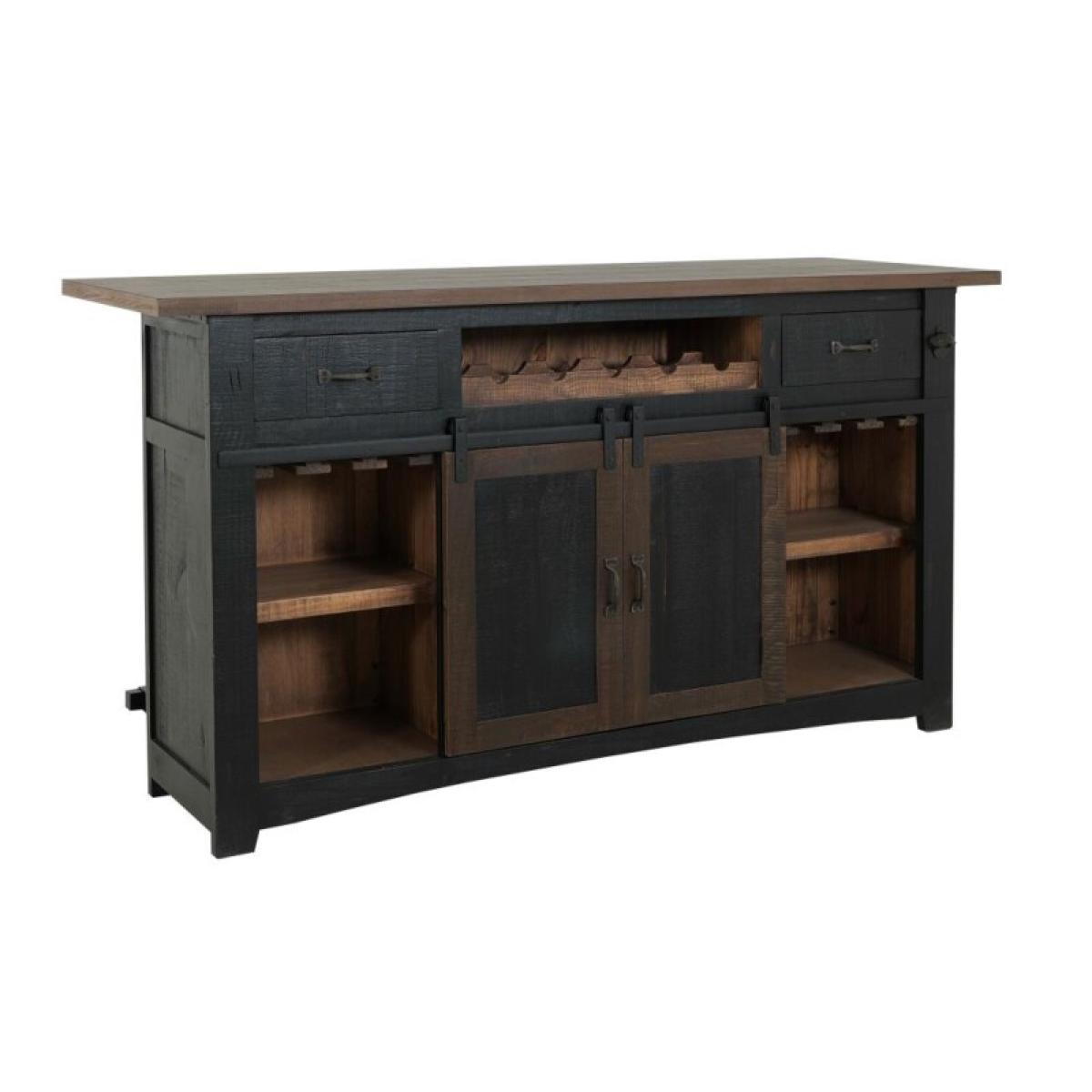 2 Drawer, 2 Shelves & 2 Doors Bar - Pueblo - Image 3