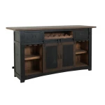 Pueblo 2 Drawer, 2 Shelves & 2 Doors Bar - Image 2