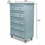 Monaco Bleu 5 Drawer Chest - Image 12
