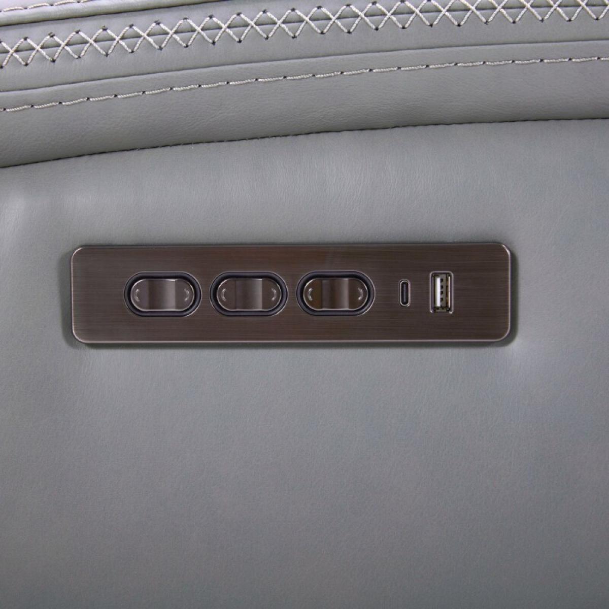 Cooper Loveseat w/Console P3 & ZG - Blue Gray - Image 13