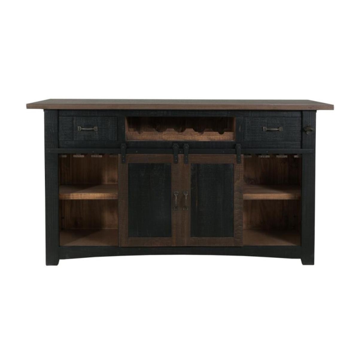 2 Drawer, 2 Shelves & 2 Doors Bar - Pueblo - Image 2