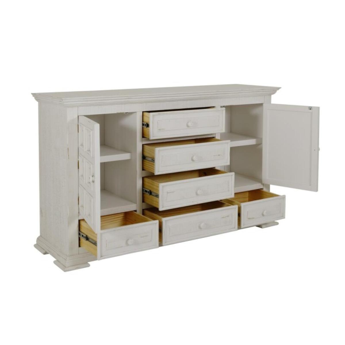6 Drawer 2 Doors Dresser - Terra - Image 3
