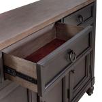 Americana Farmhouse Hall Buffet- Black - Image 9