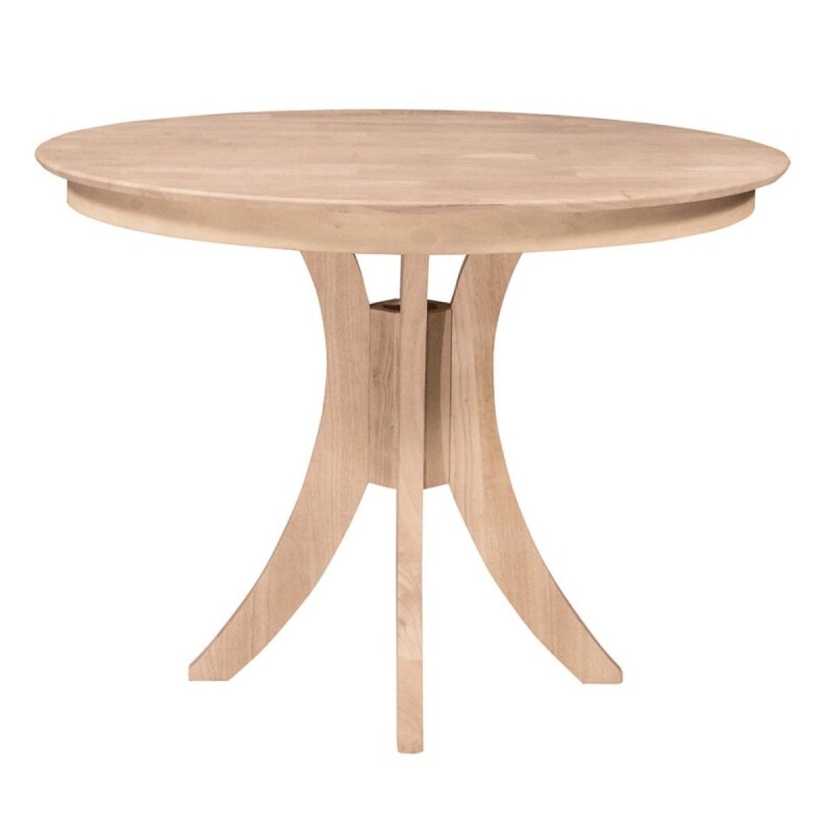 Sienna Round Solid Table Top w/ 36" Sienna Pedestal Base - T-148B-36 - Image 2