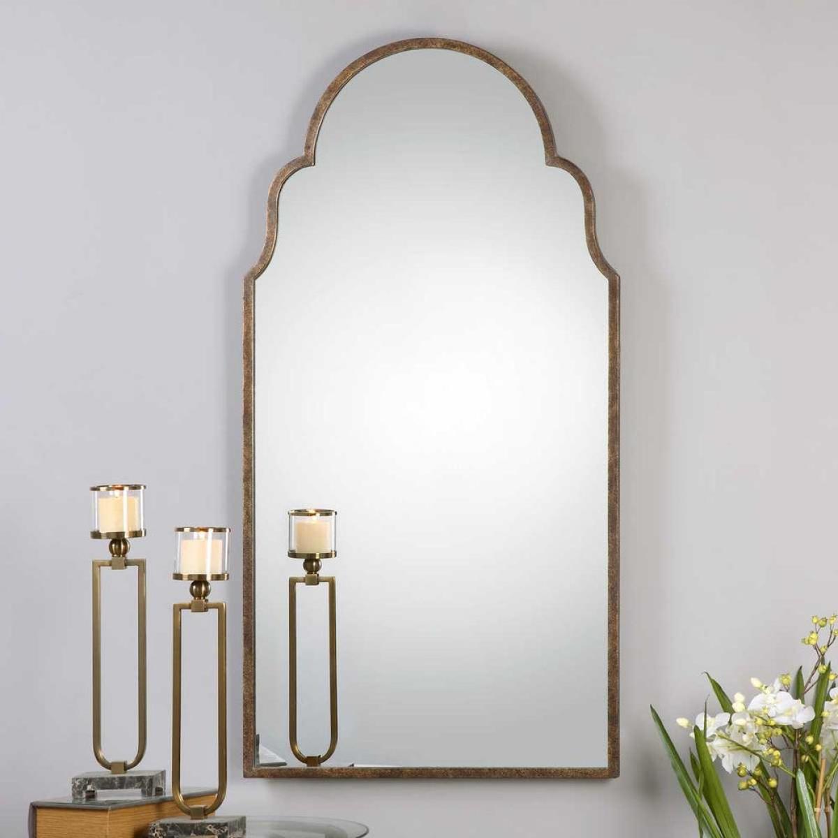 Brayden Tall Arch Mirror, Bronze - Image 4