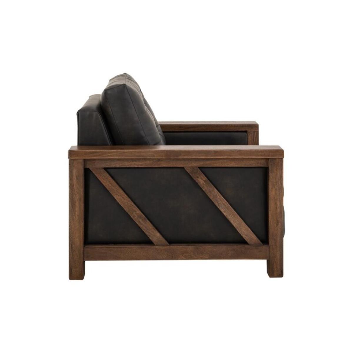 Walnut Wooden Frame & Base, Armchair - Image 4