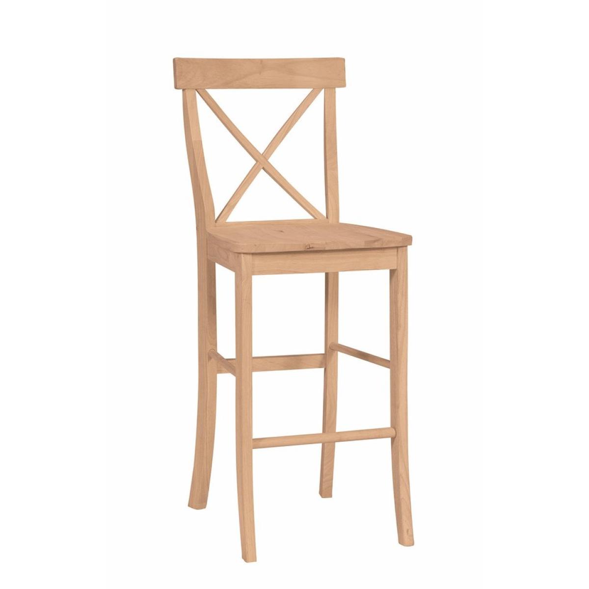 15147f159de90690c9bbad96ce53ddeb 30'' X Back Bar Stool - Image 1