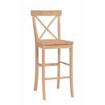 30'' X Back Bar Stool