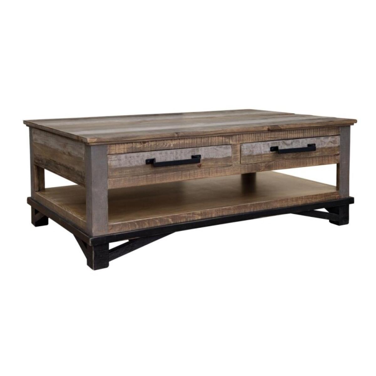 4 Drawer Cocktail Table - Loft Brown - Image 2