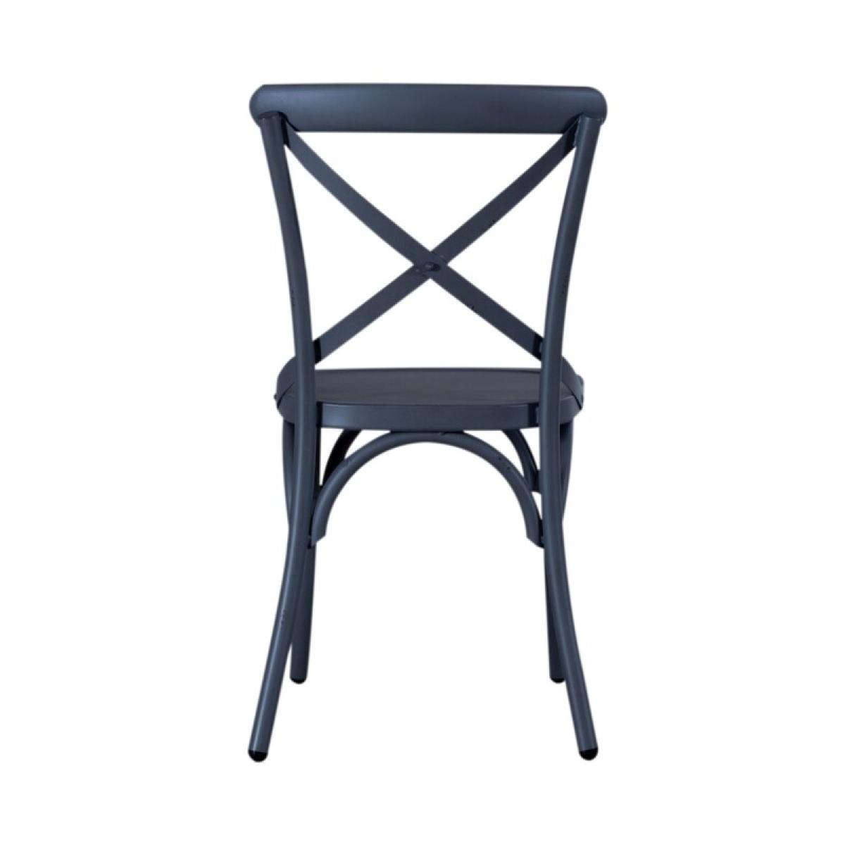 X Back Side Chair- Navy - Image 6