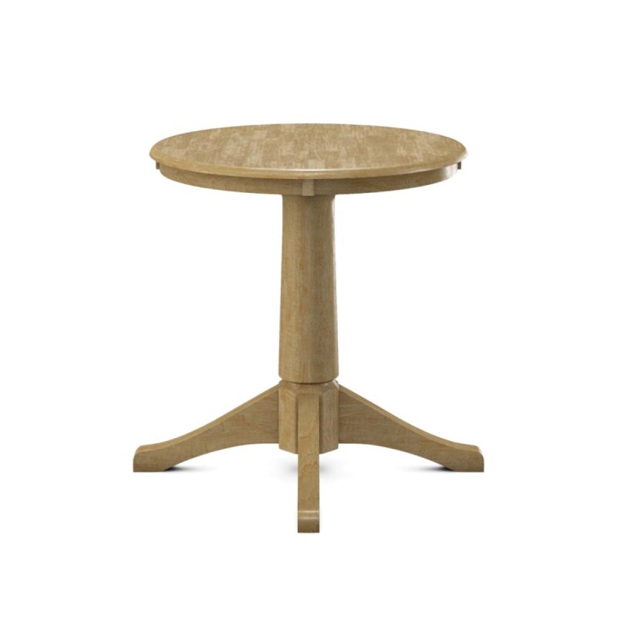 Build Your Own Pedestal Table w/30"H Small Transitional Pedestal - Image 5