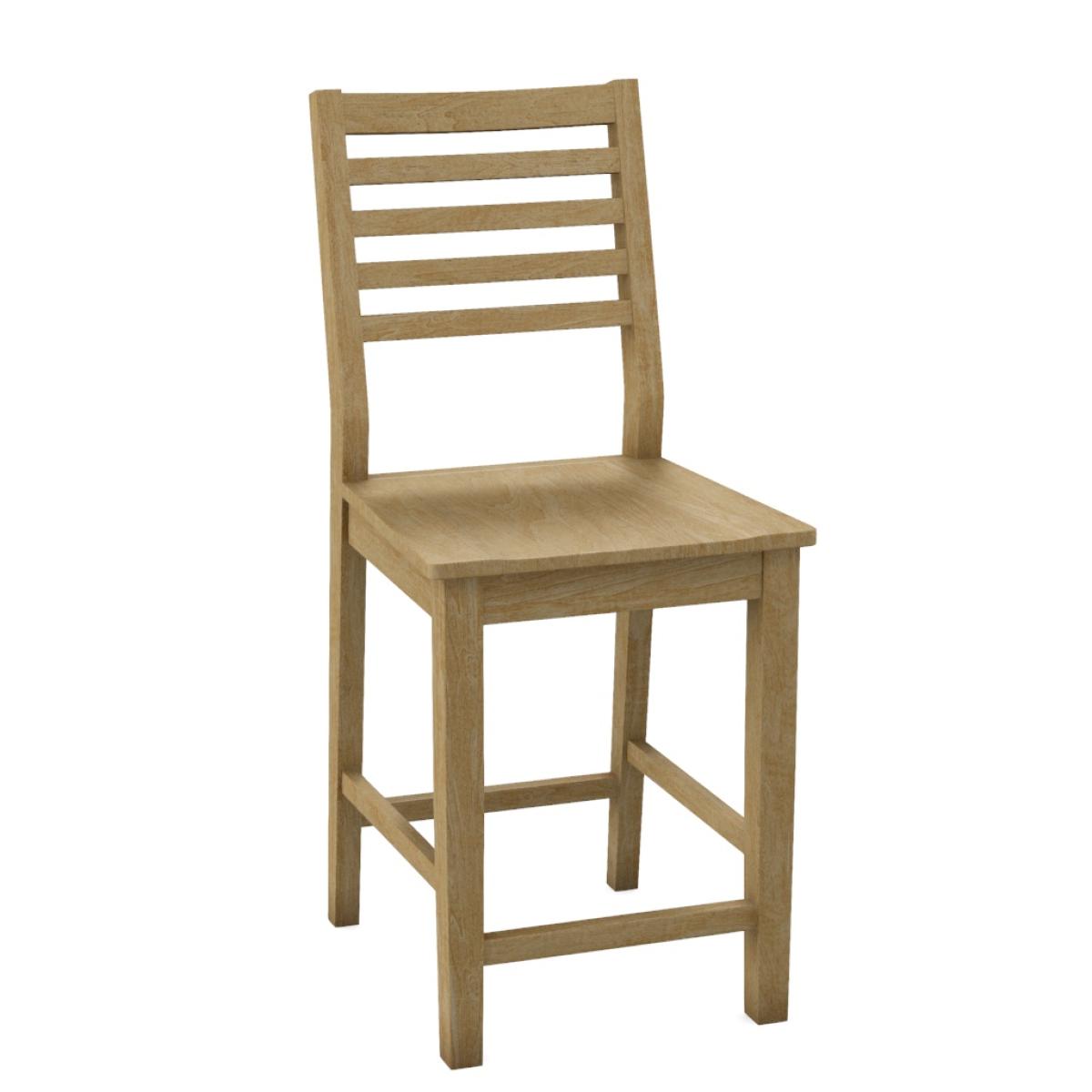 24" Aspen Ladder Back Counter Stool - Image 3