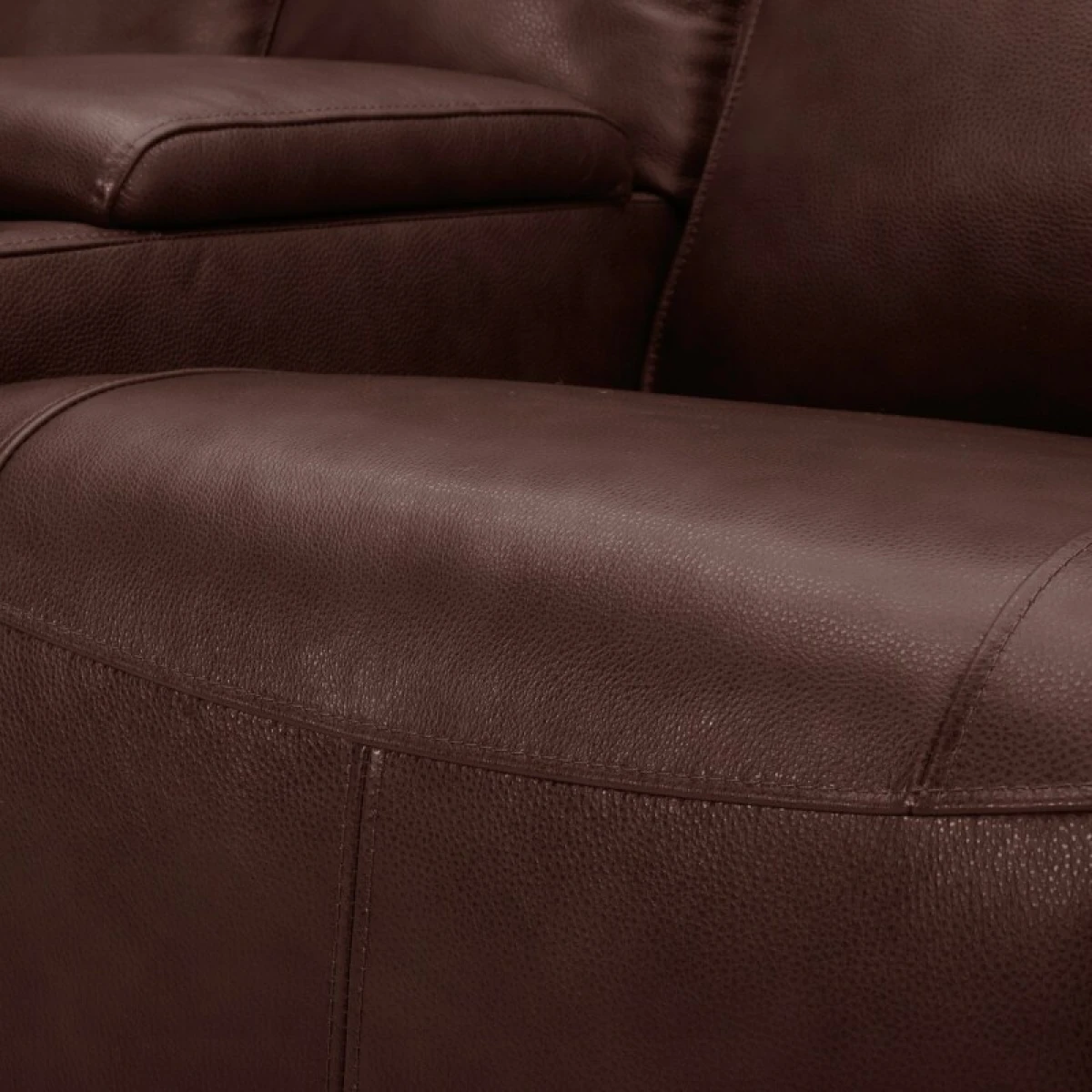 Avery Loveseat w/Console P2 - Cognac - Image 13