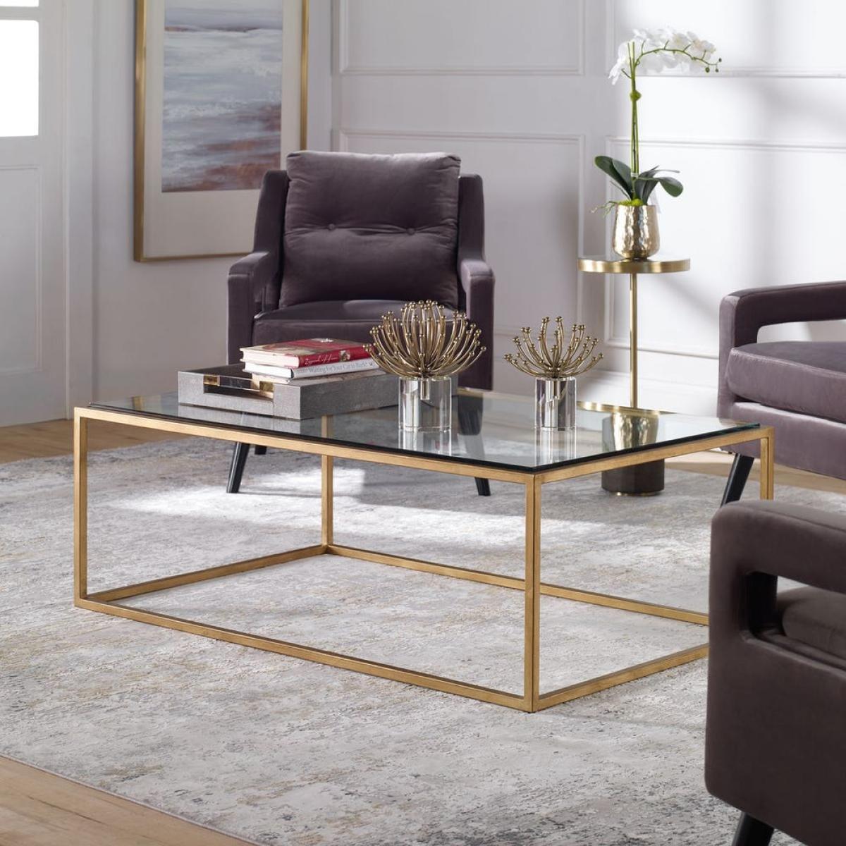 Bravura Coffee Table, Gold - Image 4
