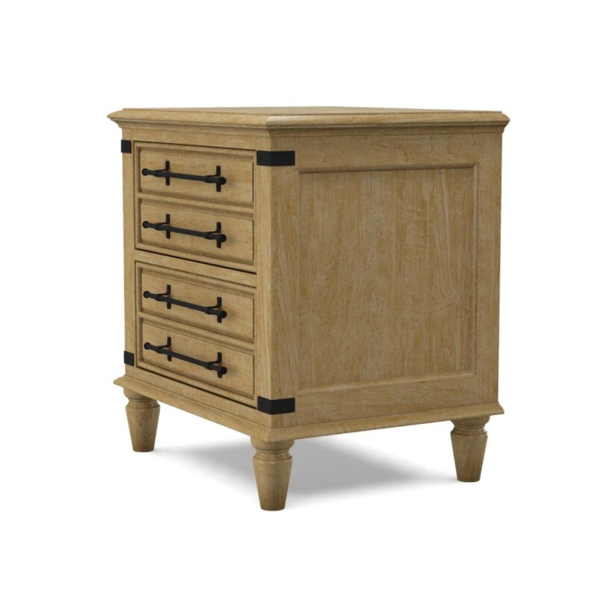 Farmhouse Chic 2-Drawer Nightstand - Image 11