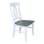 Cosmopolitan Collection - Verona Chair in Heather Gray & White - Image 5